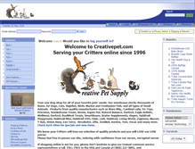 Tablet Screenshot of creativepet.com